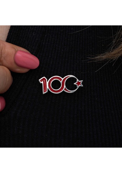 Gümüş Ay Yıldız 100.YIL Rozet fırsatları