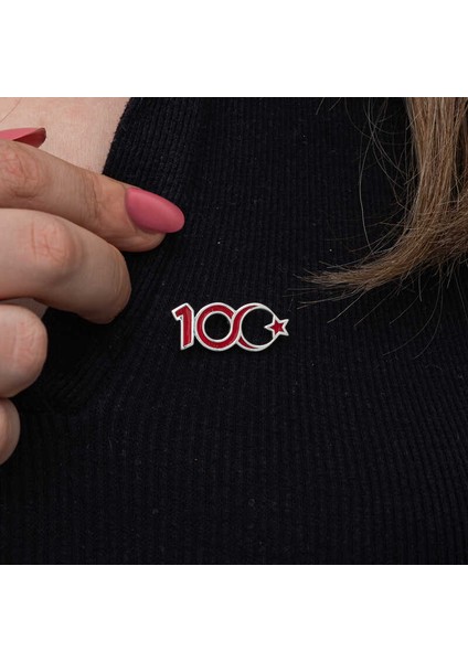 Gümüş Ay Yıldız 100.YIL Rozet indirimleri