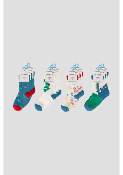 4 Çift Pamuklu Erkek Çocuk Soket Çorap indirimleri