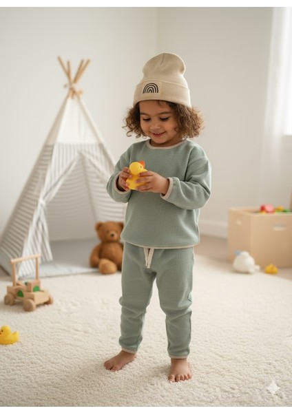 Unisex Waffle Bereli Üçlü Takım fiyatları