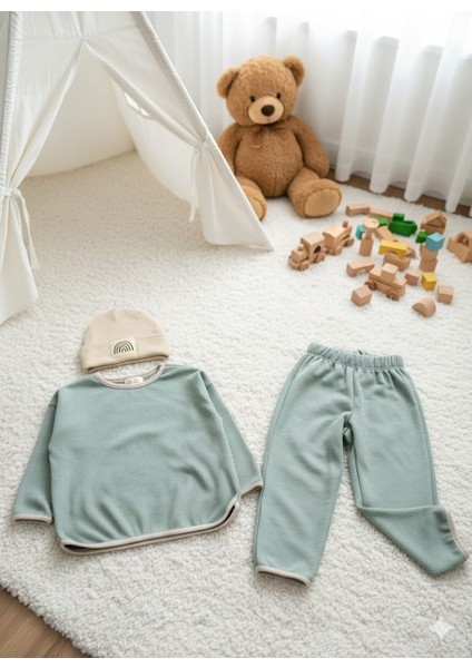 Unisex Waffle Bereli Üçlü Takım fırsatları