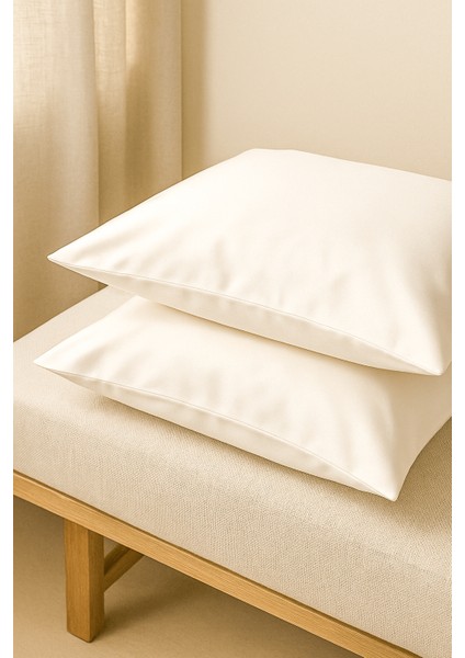 | Pureshine | %100 Saten Dokuma 2’li Yastık Kılıfı Seti | 50X70 cm | Beyaz | indirimleri