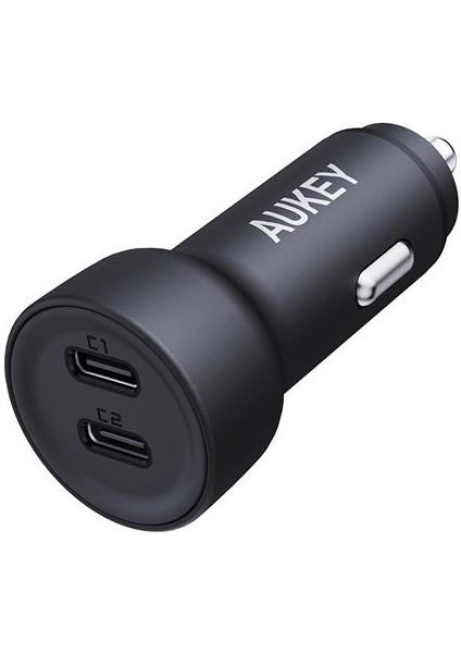Aukey CC-Y23-BK 65W 2* Type-C Pd Araç Şarj Cihazı