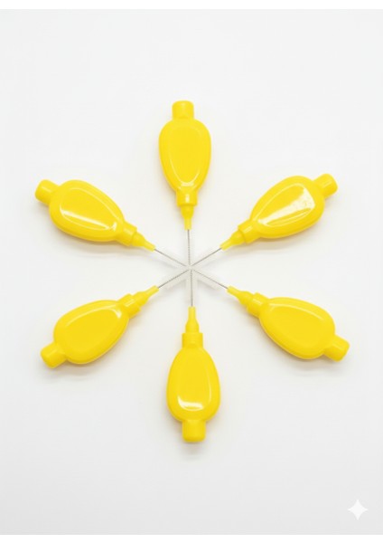 Arayüz Fırçası Diş Arası Temizleme Fırçası U Tipi Diş Arası Temizlik Sarı 0,70 mm