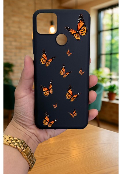 Realme C25 -Kelebek Desenli Silikon Darbe Emici Klasik Korumalı Rubber Kılıf fiyatları