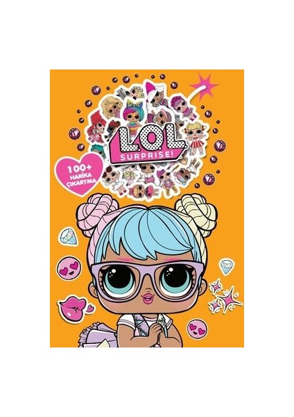 Lol Surprise! Boyama Kitabı Çıkartma Bombası 100 + Harika Çıkartma