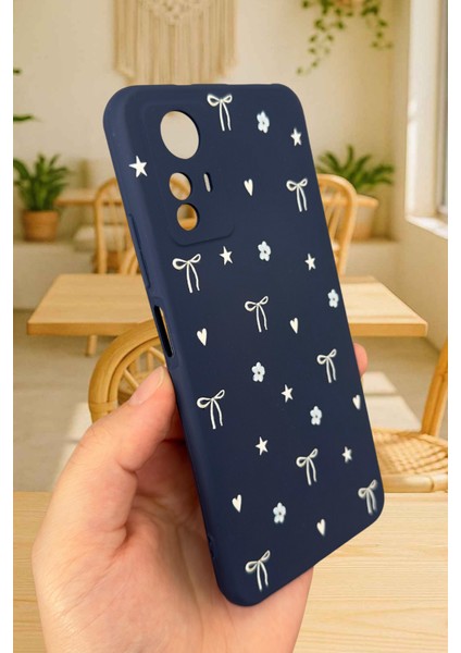 Redmi Note 12S- Mini Fiyonk Desenli Silikon Darbe Emici Klasik Korumalı Rubber Kılıf modelleri