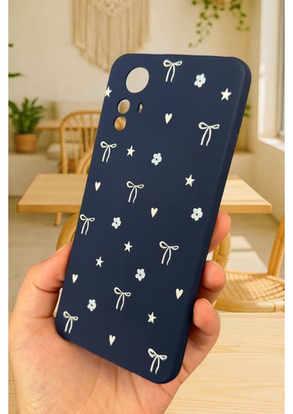 Redmi Note 12S- Mini Fiyonk Desenli Silikon Darbe Emici Klasik Korumalı Rubber Kılıf fırsatları
