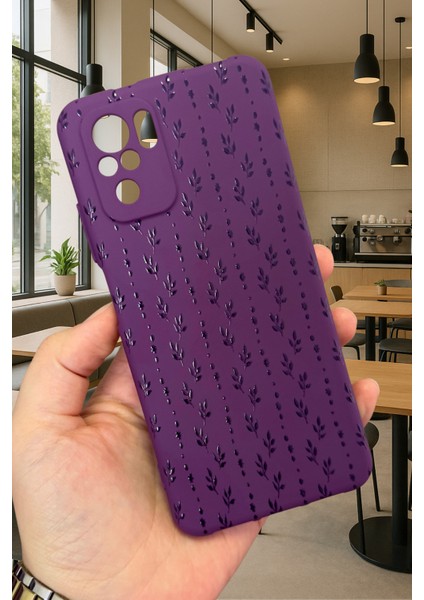 Xiaomi Redmi Note 10/10S Uyumlu Sarmaşık Desenli Silikon Darbe Emici Klasik Korumalı Rubber Kılıf