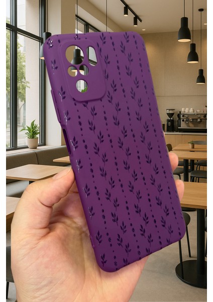 Xiaomi Redmi Note 10/10S Uyumlu Sarmaşık Desenli Silikon Darbe Emici Klasik Korumalı Rubber Kılıf modelleri