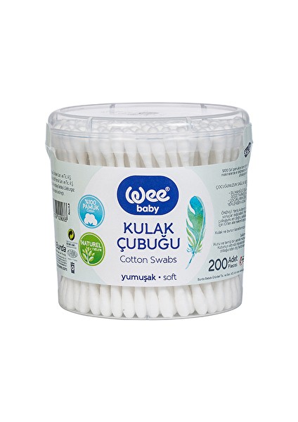 3 Adet Wee Baby Pamuklu Çubuk 200 Lük 906