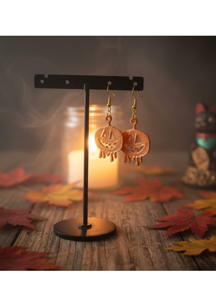 Halloween Eriyen Balkabağı Küpe fiyatları