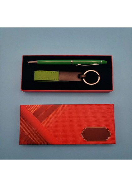 Yeşil Kalem ve Anahtarlık Seti
