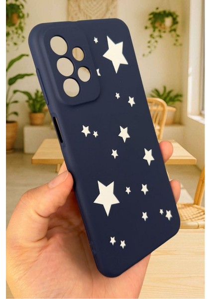 Samsung Galaxy A23 Uyumlu Mini Yıldız Desenli Silikon Darbe Emici Klasik Korumalı Rubber Kılıf modelleri