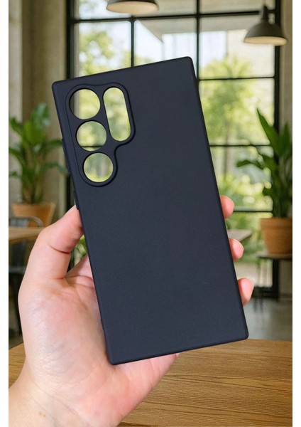 Samsung Galaxy S24 Ultra Uyumlu Silikon Darbe Emici Klasik Korumalı Rubber Kılıf