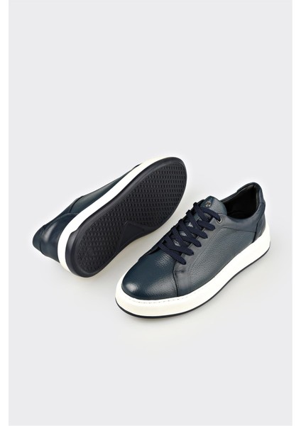 Lacivert Deri Erkek Spor Ayakkabı modelleri