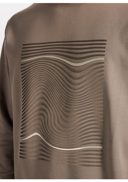 Gmg Fırenze Bisiklet Yaka Koyu Bej Erkek Sweatshırt GU25MFW08024 fırsatları