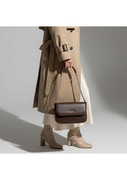 Kadın Suni Deri Askılı Omuz ve El Çantası – Zincir ve Deri Askı Seçenekli -Sade ve Şık fırsatları