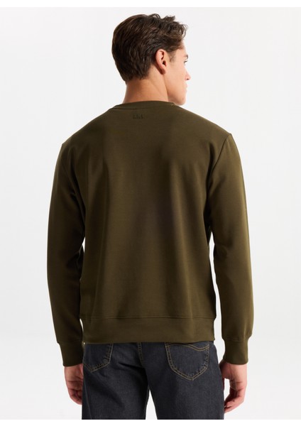 Gmg Fırenze Bisiklet Yaka Haki Erkek Sweatshırt GU25MFW08032 indirimleri