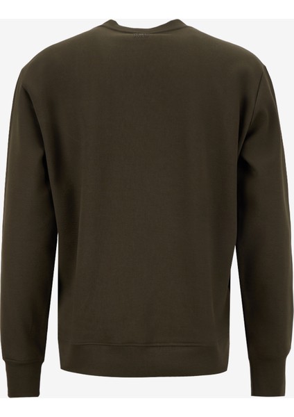 Gmg Fırenze Bisiklet Yaka Haki Erkek Sweatshırt GU25MFW08032