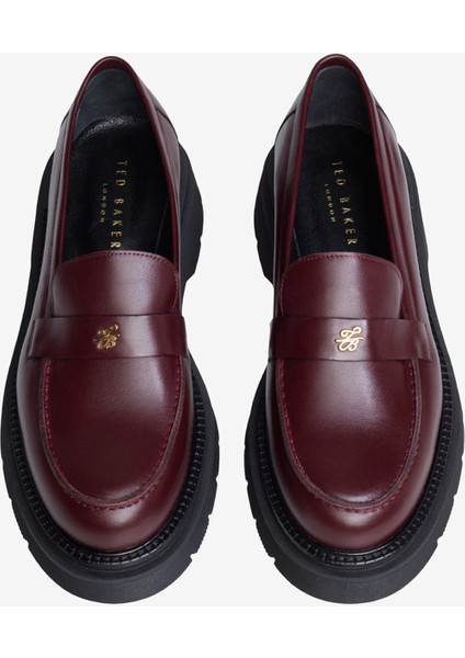 Bordo Kadın Loafer Z10109 indirimleri