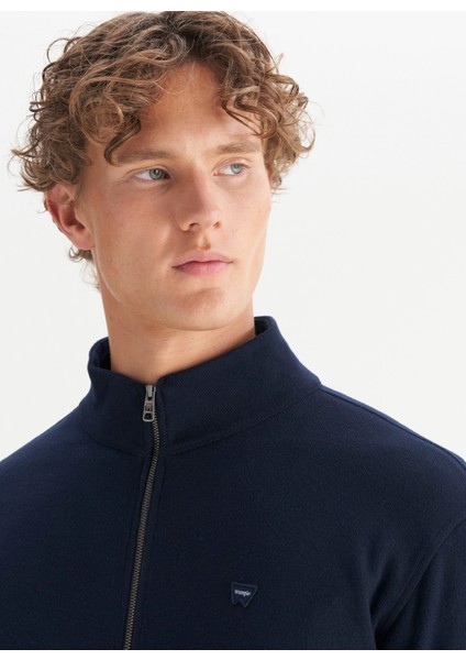 Dik Yaka Lacivert Erkek Sweatshırt W2520533410 Lacivert Sweatshirt fırsatları