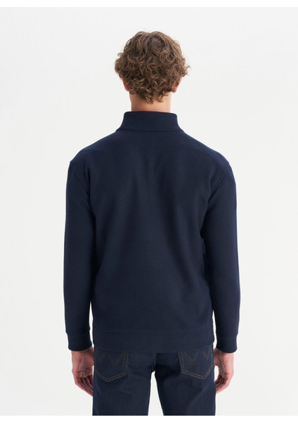 Dik Yaka Lacivert Erkek Sweatshırt W2520533410 Lacivert Sweatshirt indirimleri