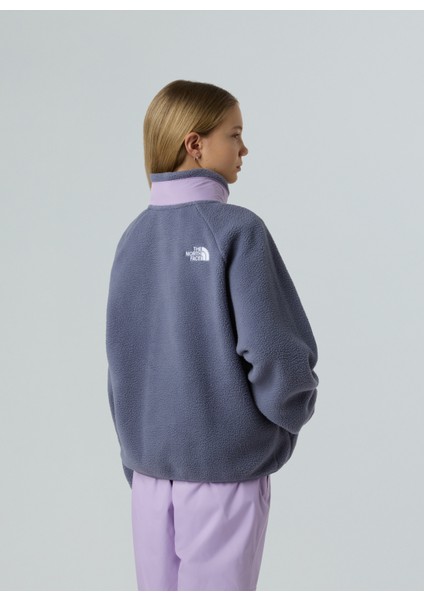 Düz Lila Kız Çocuk Polar Üst NF0A8AZHDIN1-G Yumıorı Full Zıp Jac fırsatları