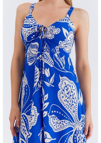 Askılı Viscon Elbise - Saks fırsatları