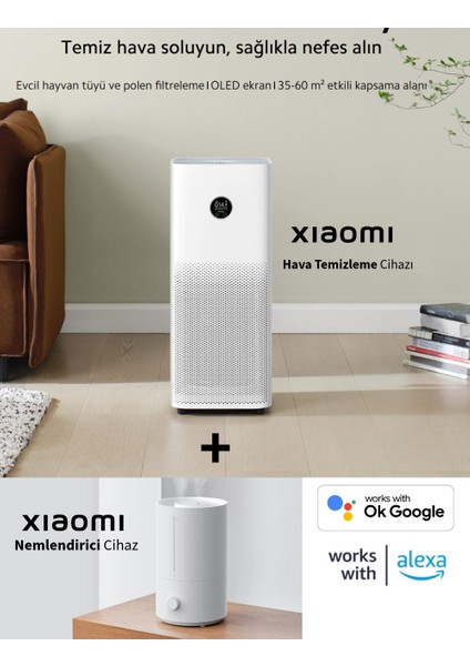 Mi Air Purifier 4 Pro Hava Temizleme Cihazı - Etkili Alan Performansı + Hava Nemlendirici