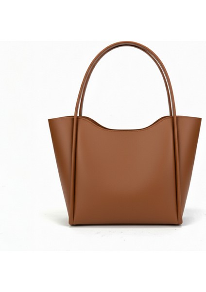 Kadın Suni Deri Omuz ve El Çantası - Geniş Hacimli, Günlük Şık Model