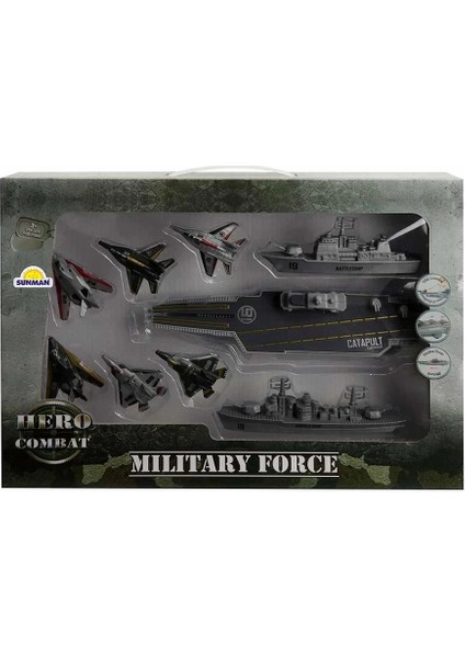 Askeri Oyun Seti 9 Parça Jet Uçak Gemisi modelleri