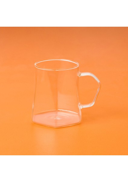 Star Altı Geniş Kulplu Bardak - Şeffaf - 350 ml fiyatları