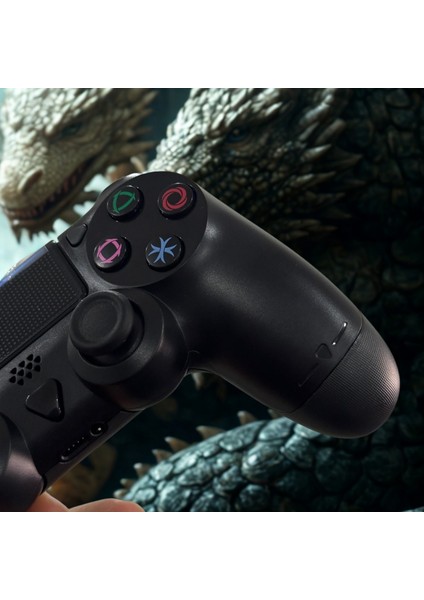 Deluxe Ps4 ve Pc Uyumlu Bluetooth Gamepad – Kablosuz Siyah Oyun Kolu & Joystick indirimleri
