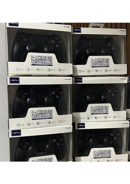 Deluxe Ps4 ve Pc Uyumlu Bluetooth Gamepad – Kablosuz Siyah Oyun Kolu & Joystick