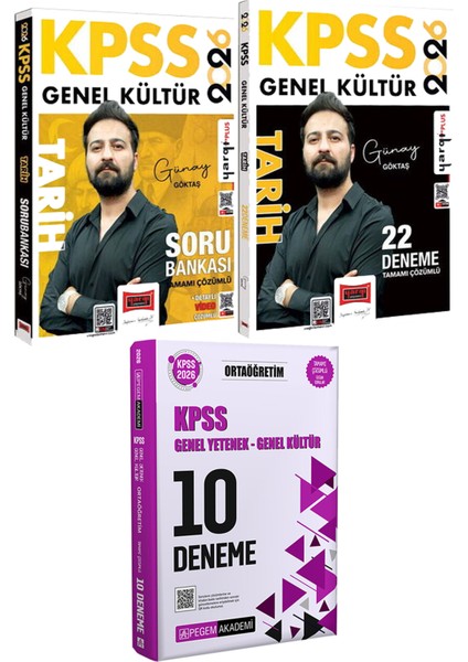 2026 Kpss Tarih Soru Bankası 22 Deneme - 2026 Kpss Ortaöğretim Çözümlü 10 Deneme