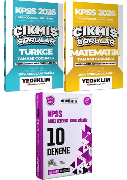Kpss 2026 Ortaöğretim Ön Lisans Türkçe Matematik Çıkmış - 2026 Kpss Ortaöğretim Çözümlü 10 Deneme