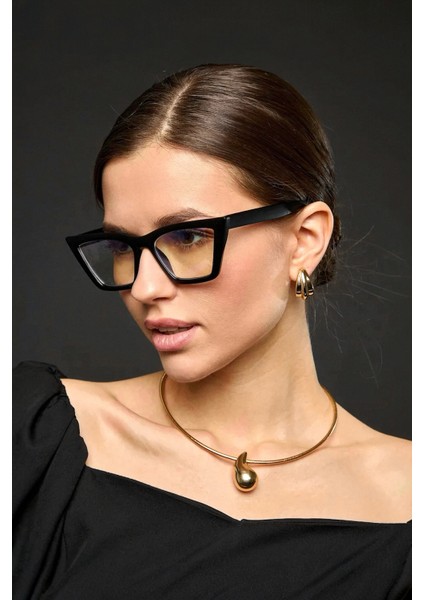 Cat Eye Kesim Popüler Kadın Mavi Işık Koruyucu Optik Uyumlu fırsatları