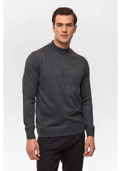 Yün Akrilik Yarım Balıkçı Yaka Antrasit Erkek Kazak TR2013700485 fiyatları