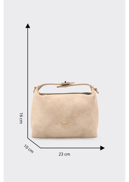 Bej Kadın Küçük El Çantası