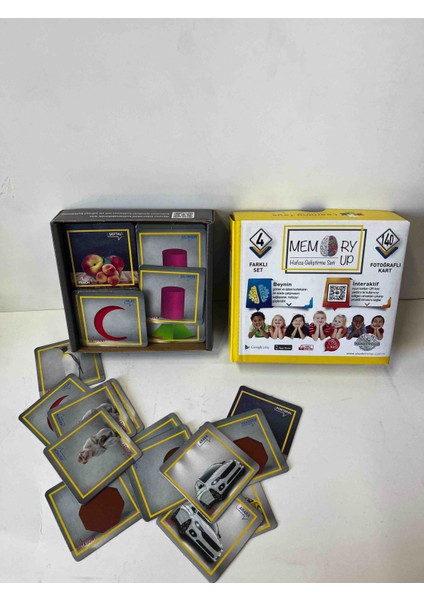 Hafıza Geliştirme ve Eşleştirme Seti Resimli 140 Kart Eşini Bul Oyunu