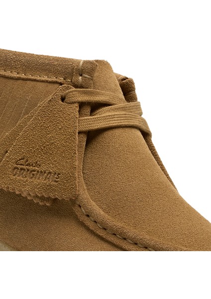 Süet Kahve Kadın Bot Wbwedge Fringe
