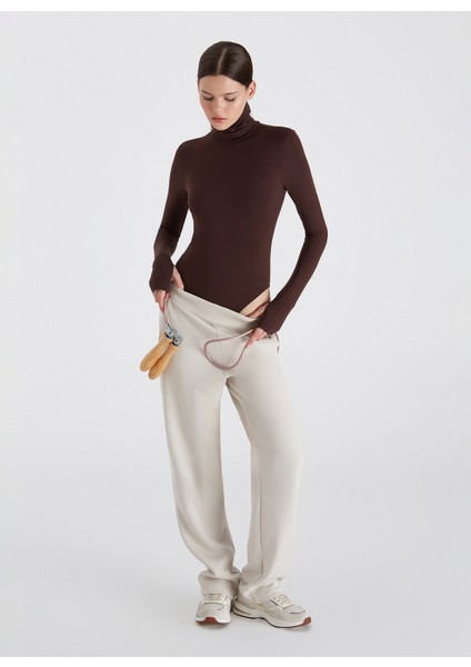 Koyu Kahve Kadın Bodysuıt BB56W230W001