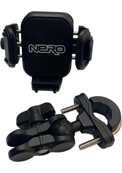 Nero - ( 909 ) Gidon Bağlantılı Telefon Tutucu Yandan Kitlemeli (Titreşim Modüllü)