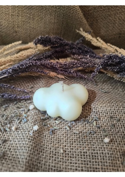 Bulut Desenli Dekoratif Mum, Tek Renk modelleri