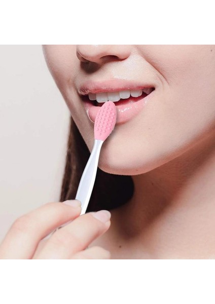 2 Adet Dudak Fırçası Peeling Etkili Gözenek Siyah Nokta Temizleyici Akne Giderici Çift Yönlü Fırça (5324) indirimleri