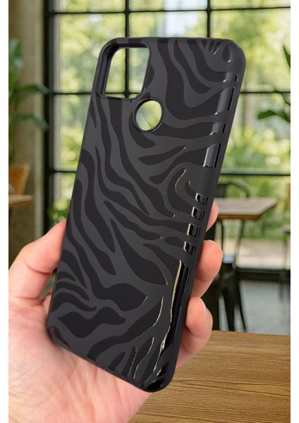 Realme C25S Uyumlu Zebra Desenli Silikon Darbe Emici Klasik Korumalı Rubber Kılıf modelleri