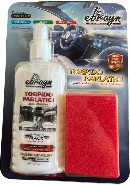 Oto Süt Kokulu Silikon ve Süngerli Torpido Parlatıcı