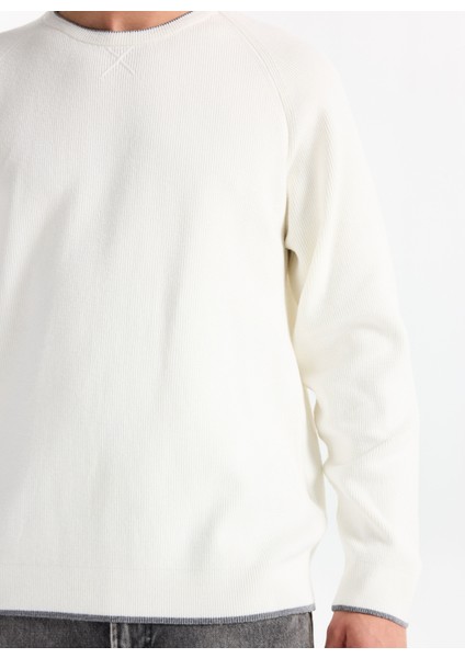 Gmg Fırenze Bisiklet Yaka Slim Fit Ekru Erkek Kazak GU25MFW04029 fırsatları