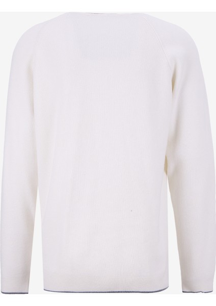 Gmg Fırenze Bisiklet Yaka Slim Fit Ekru Erkek Kazak GU25MFW04029